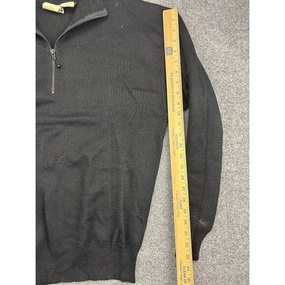 Vintage Summit Sweater Mens Large Half Zip Wool Blend Pullover 90s Hong Kong - Picture 6 of 7